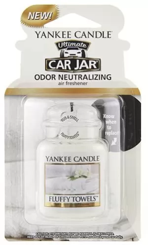 image of Fluffy Towels (Pack Of 10) Yankee Candle Car Jar Air Freshener