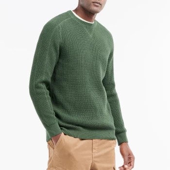 image of Barbour 55 Degrees North Mens Oakum Jumper - Sage - S