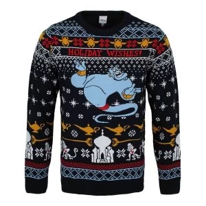 Image of Aladdin - Genie Christmas Wishes Unisex Christmas Jumper Large