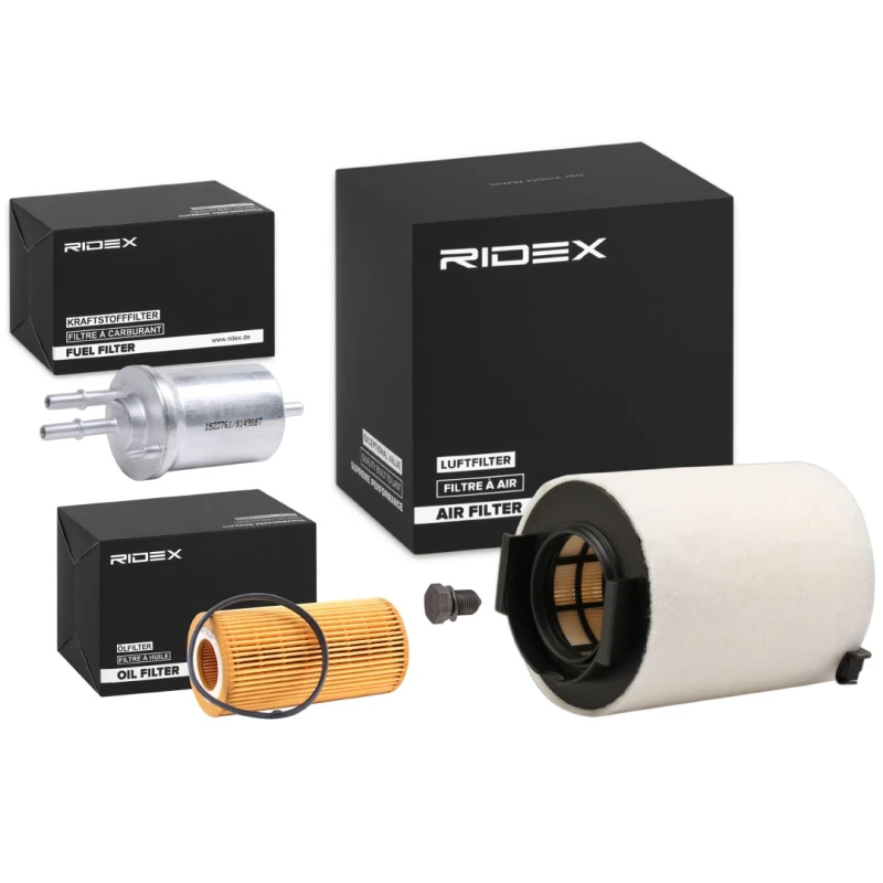 Image of RIDEX 4055F24284 Filter Set with gaskets/seals, with seal ring Filter Set (4055)