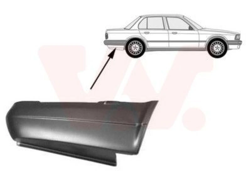 Image of VAN WEZEL Side panel VAN WEZEL 0620134