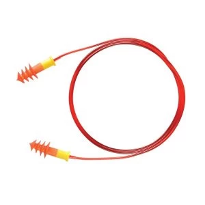 Image of KeepSafe Moulded Reusable Corded Earplugs OrangeYellow Pack of 200 Ref 254162