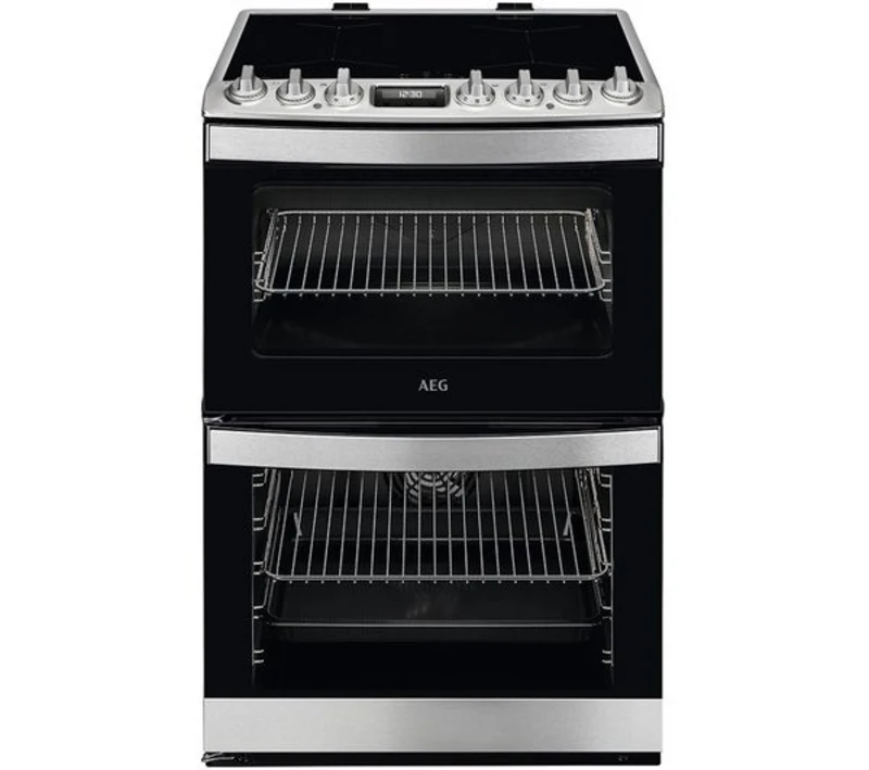 Image of AEG 6000 SteamBake CIB6743ACM 60cm Electric Cooker with - Stainless Steel - A Rated