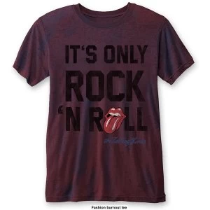 Image of The Rolling Stones - It's Only Rock n' Roll Unisex Large T-Shirt - Blue,Red