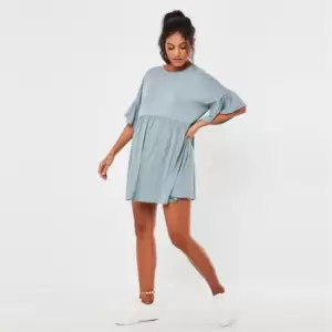 Missguided Maternity Smock Dress - Blue