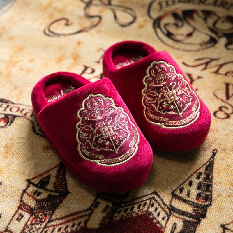 Image of Harry Potter Kids Harry Potter Hogwarts Slippers Multi unisex size 10-11