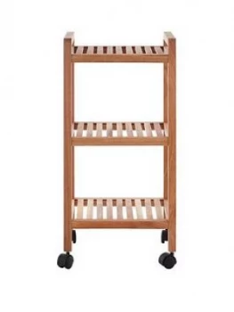 Image of Premier Housewares Nova 3 Tier Bathroom Trolley With Wheels