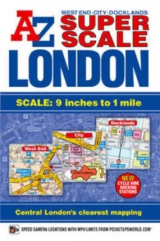 Image of Super Scale London Street Atlas by Geographers A-Z Map Company Paperback