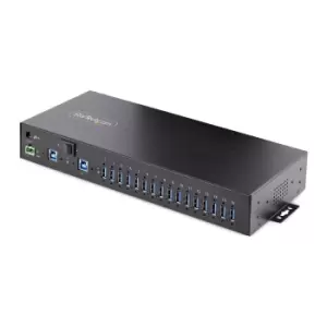 image of StarTech.com 16-Port Industrial USB 3.0 Hub 5Gbps, Metal,...