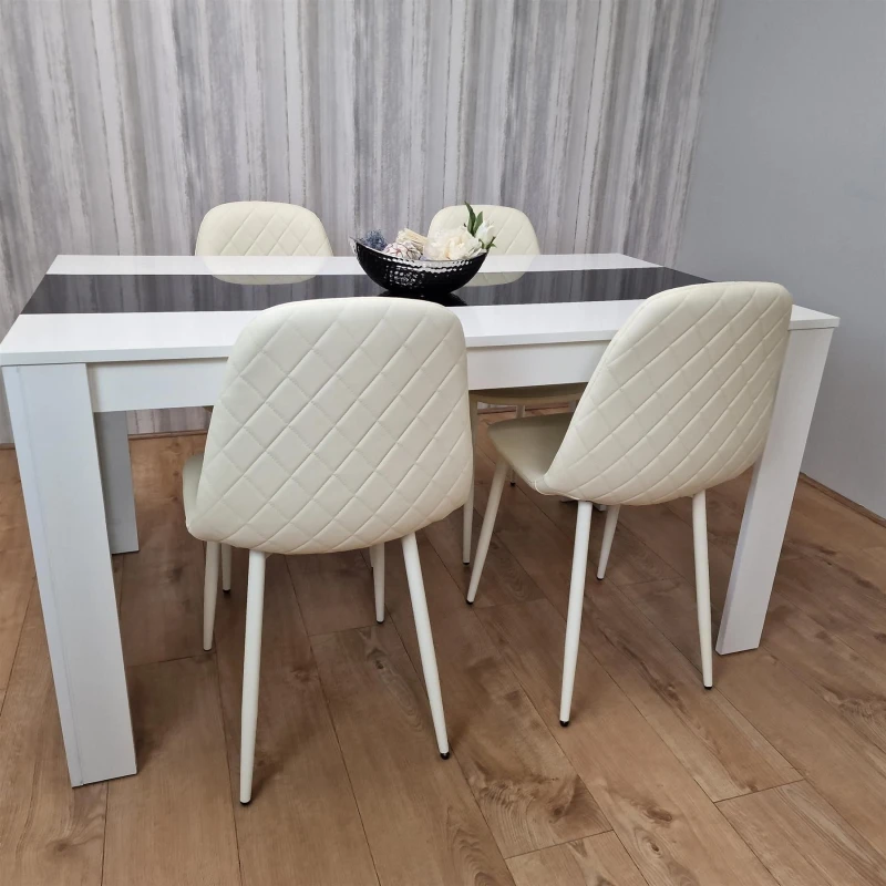 Image of KOSY KOALA Dining Table Set with 4 Chairs Dining Room, and Kitchen table set of 4 Wine