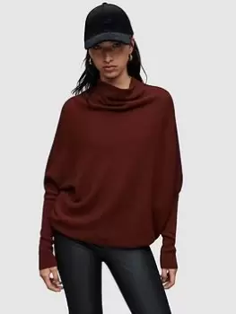 Image of Allsaints Ridley Cashmere Blend Jumper - Red