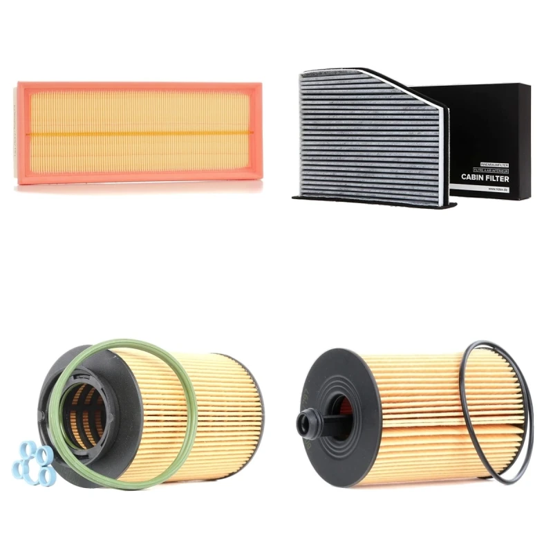 Image of RIDEX 4055F11203 Filter Set with gaskets/seals Filter Set (4055)