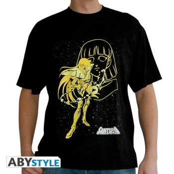 Image of Saint Seiya - Virgo Shaka Mens Large T-Shirt - Black