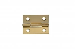 image of Wickes Butt Hinge - Brass 38mm Pack of 2