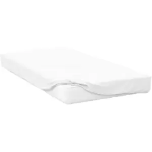 Image of Belledorm 200 Thread Count Egyptian Cotton Fitted Sheet (6ft 6) (White) - White
