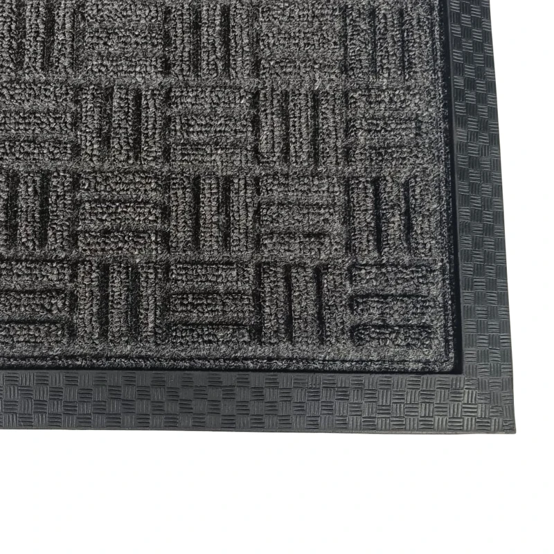 Image of Doortex Ribmat Indoor/Outdoor Use Anti-slip Base 900x1500mm Charcoal UREMFLRU0011