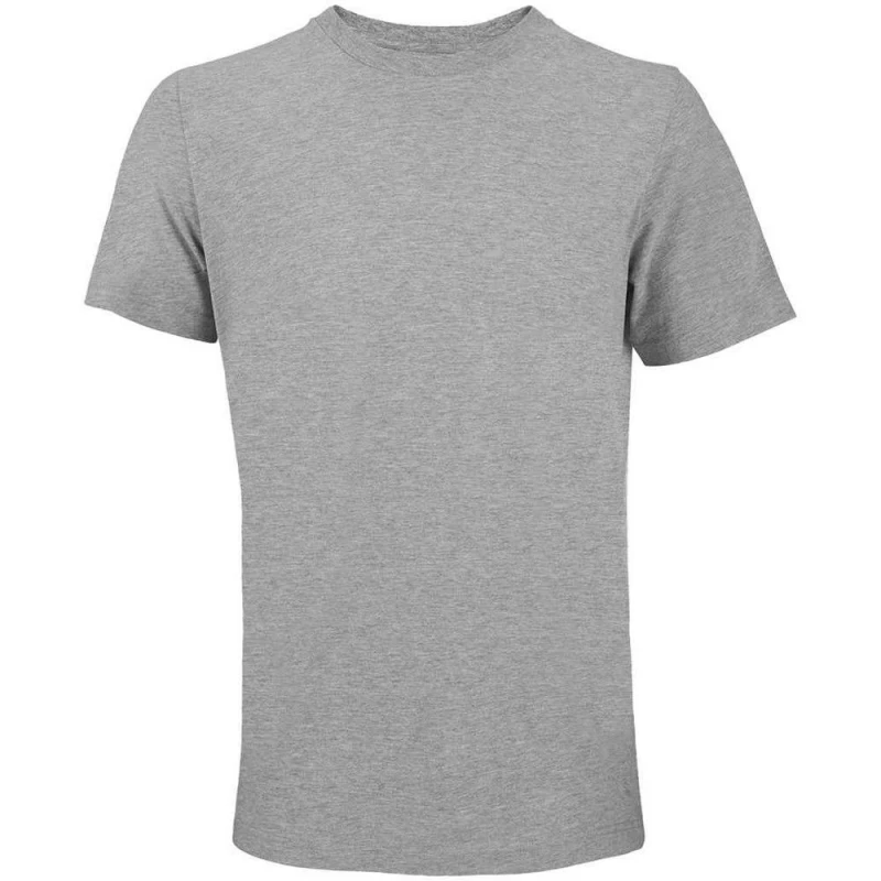Image of SOL'S Mens Marl T-Shirt in Light Grey Size: Large Light Grey Male L