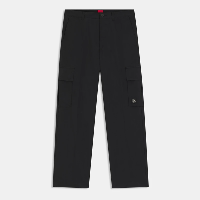 Image of Hugo Mens Red Cargo Trousers Black 001 male L