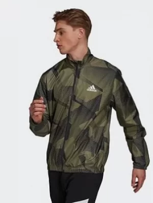 Image of adidas Sportswear Graphic Track Top, Multi, Size L, Men