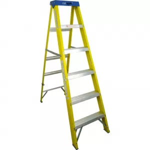 image of YOUNGMAN S400 6 Tread Step Ladder Builders Fibreglass