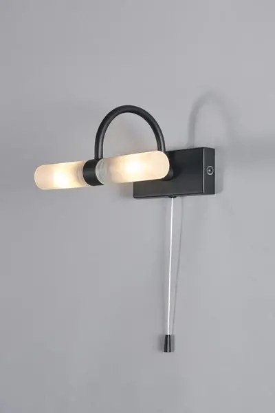 image of BHS Lighting Cygna Bathroom Wall Light Black