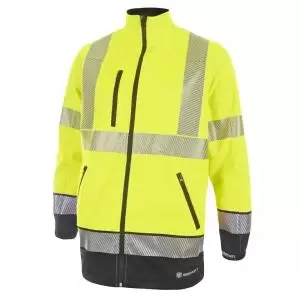 Image of Beeswift High Visibility Two Tone Softshell Saturn Yellow Navy 3XL
