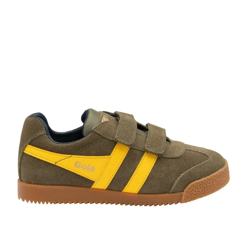 Image of Gola Children's Trainers Gola Harrier Strap Vert Unisex 32