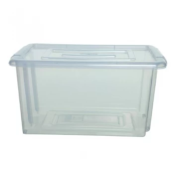 image of Stack And Store 32 Litres Medium Natural Storage Box S01M8010