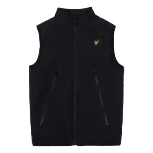 Image of Lyle & Scott Kids Double Zip Packable Gilet - Black - 12/13
