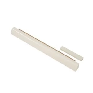 Image of Cooke Lewis High Gloss Cream Curved pilaster W70mm