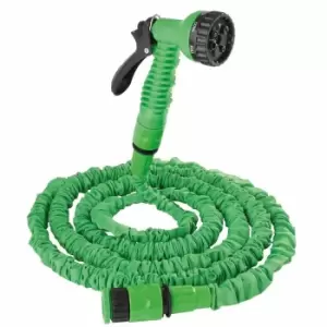 image of Groundlevel 150ft Magic Expandable Hose With 7-dial Spray Gun - Green