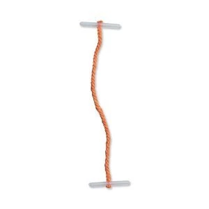 Image of 5 Star Office Treasury Tags Plastic ended 101mm Orange Pack 100