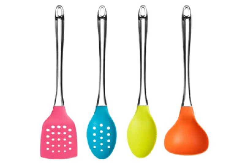Image of Premier Housewares Adrix 4pc Kitchen Tool Set with Clear PS Handle Multi