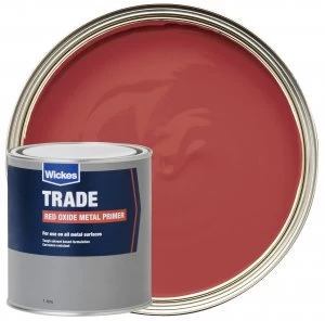 image of Wickes Trade Red Oxide Primer - 1L