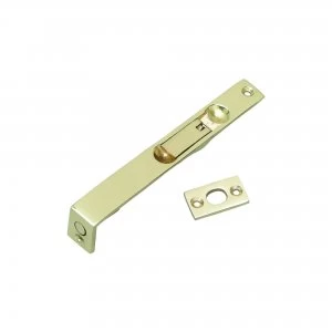 Image of Wickes Lever Action Flush Bolt - Brass 152mm