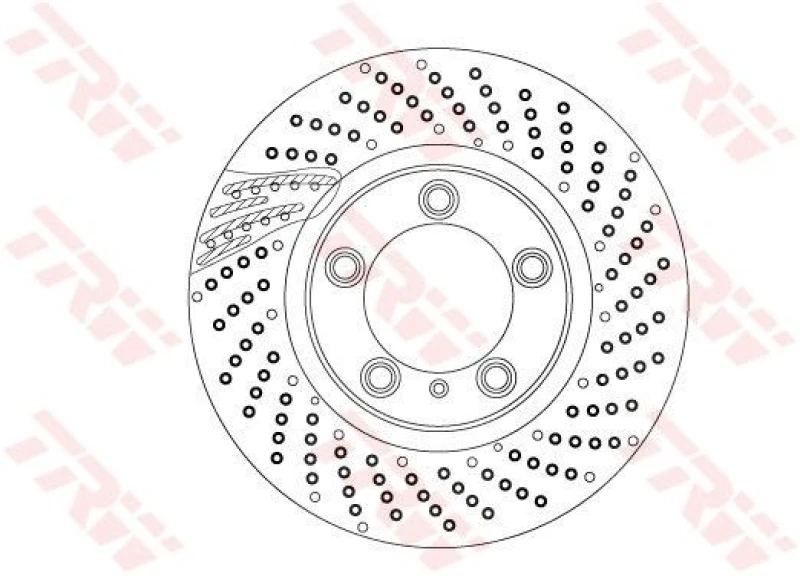 Image of Brake disc TRW DF6541S