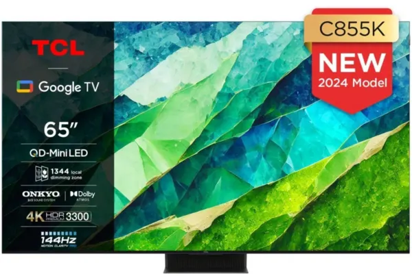 image of TCL 65" 65C855K Smart 4K Ultra HD Mini QLED TV