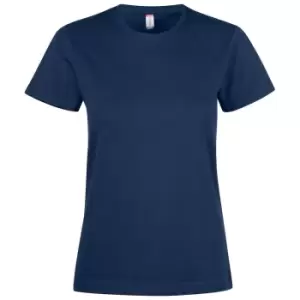 Image of Clique Womens/Ladies Premium T-Shirt (XXL) (Dark Navy)