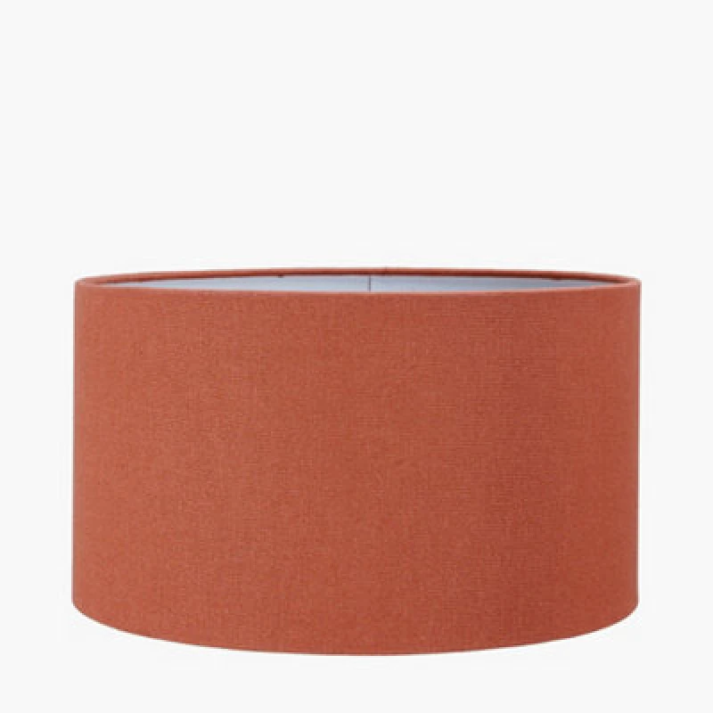 Image of Pacific Lifestyle 30Cm Terracotta Handloom Cylinder Table Lampshade