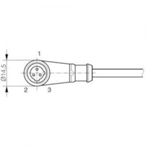 Image of Contrinex 623 000 940 S13 3FUW 020 Three Phase Connection Cable For Proximity sensor Switches Type misc. Angled coup