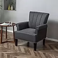 Image of HOMCOM Armchair Dark Grey