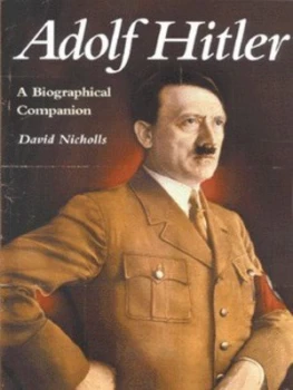 Image of Adolf Hitler by David Nicholls Paperback