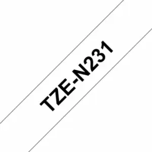Image of Brother TZEN231 Tape Black on White, Black/White