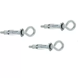 image of Molly Screw Plasterboard Hollow Eye Anchor Plugs Metal Cavity Wall Fixing - Pack of 10