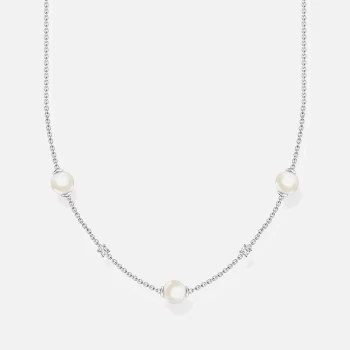 image of Thomas Sabo Womens Multi Pearl Necklace - Silver