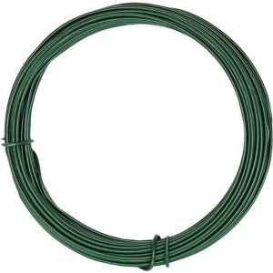 image of Wickes PVC Coated Garden Wire - 3.5mm x 20m