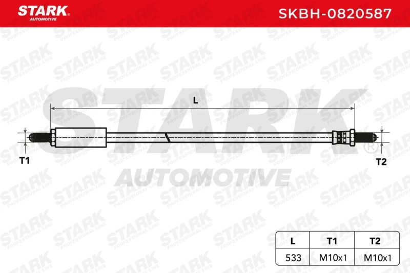 Image of STARK Brake hose STARK SKBH-0820587