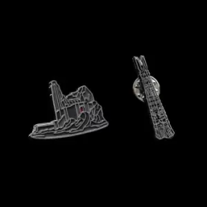 Image of Lord of the Rings Collectors Pins 2-Pack Helm's Deep & Orthanc