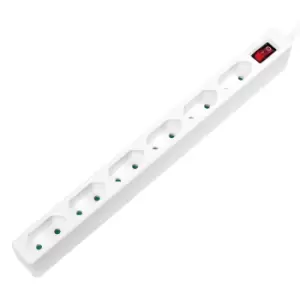 image of LogiLink LPS232 power extension 1.5 m 6 AC outlet(s) Indoor White