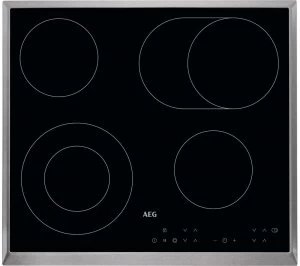 image of AEG HK634060XB 4 Zone Electric Ceramic Hob